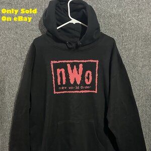 NWT WWE N.W.O. New World Order Pullover Hoodie 500 Level Size  XL ON EBAY
